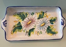 Vassoio ceramica decorato - ceramica,
