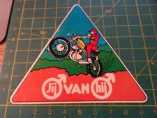 ADESIVO VINTAGE STICKER klebeR rovinato van trial motocross