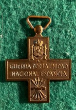 medaglia Croce Guerra Spagna España Per L’Unità Nazionale