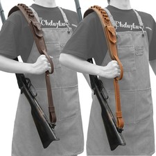 Cinghia fucile vintage Gun Shell Slot Sling .30/30 .308 12GA.22MAG 35 Remington