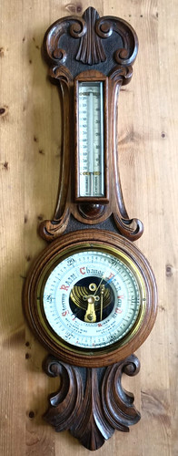 Antique victorian oak banjo - victorian,