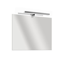 Specchio bagno o soggiorno reversibile con lampada led 30 cm da 80 x 60 cm