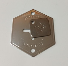 MOSTRINA PLACCHETTA INTERNA PER SERRATURA DOPPIA MAPPA ORO/CROMO LUCIDO MOTTURA