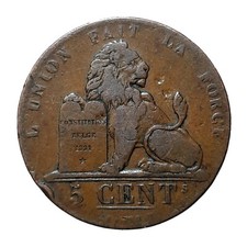 [NC] BELGIO - 5 CENT 1837 (k0261)