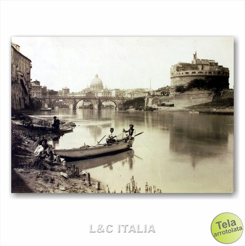 Amarcord roma stampa - -, tela