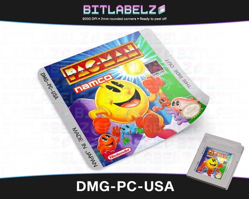 Pac man dmg usa - pac-man, etichetta