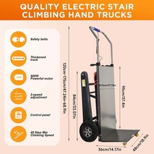 Carrello elettrico per arrampicata scale 661 libbre carrello a mano per uso casa e magazzino