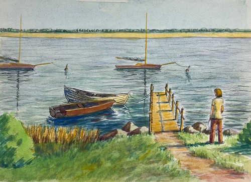 Barche impressioniste davanti