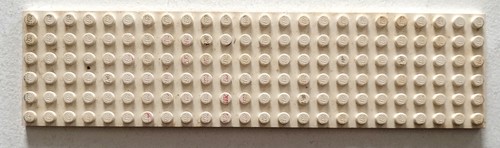 Lego baseplate 24x6 white - lego,