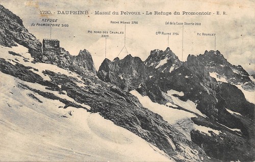 Massif pelvoux refuge du - du, pelvoux-refuge