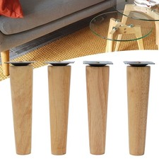 Set di 4 gambe tavolo in legno