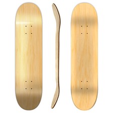 Mazzo di skateboard bianco
