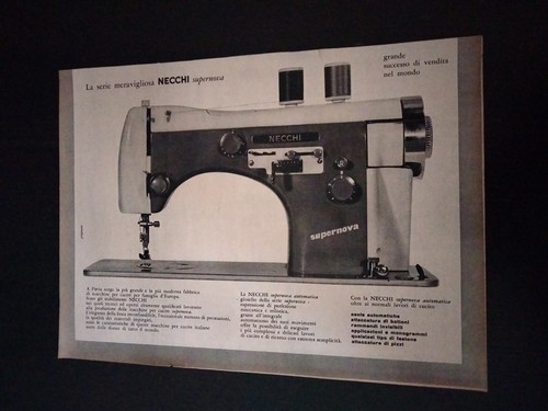 1957 necchi supernova macchina - supernova,