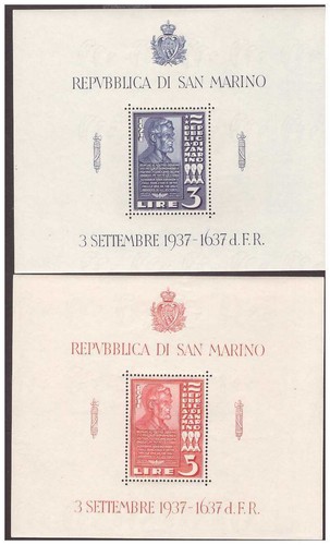 San marino 1938 foglietti - -,