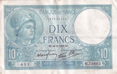 France francs minerve - france, 10