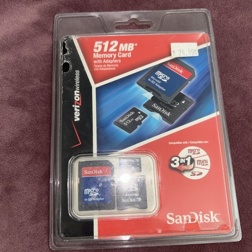 Verizon sandisk 512 - sandisk, mb