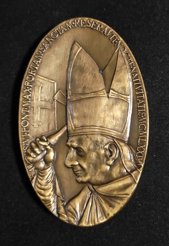 Medaglia ovale bronzo 1974 - ovale,