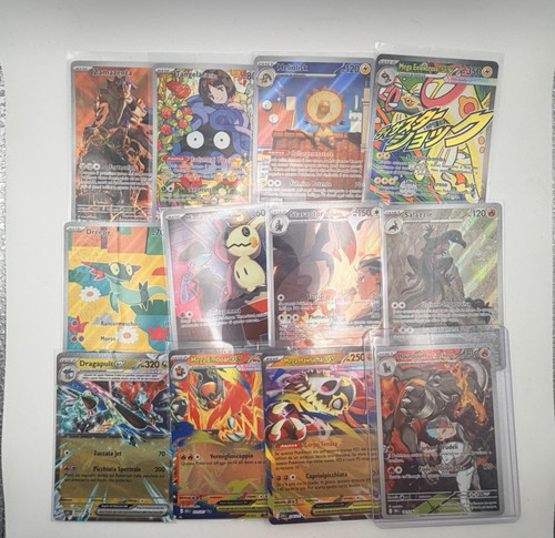 Lotto carte mega - carte, ar/ex/mega