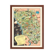Vecchia mappa della contea di