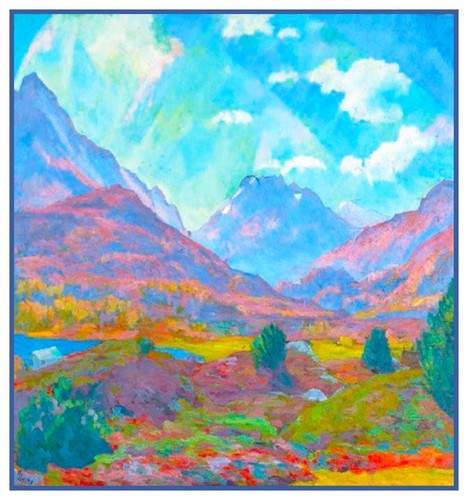 Paesaggio montano italiano - , di