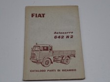 FIAT AUTOCARRO 642 N2 CATALOGO PARTI DI RICAMBIO 1956
