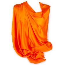 Stola arancione misto seta