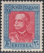 1921 Eritrea 20 cent. nuovo
