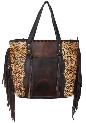 Borsa donna western floreale