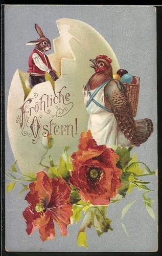 Cartolina coniglietto pasquale