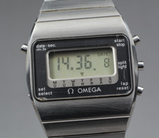 Omega LCD Digital Watch 196.0052 Cal.1620 anni 70 acciaio inox vintage raro