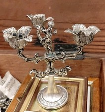 Candelabro Con Cupido Argento