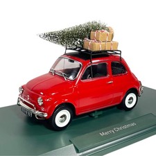 Modellino Auto Norev 1/18 Fiat 500L 1968 Red - Christmas