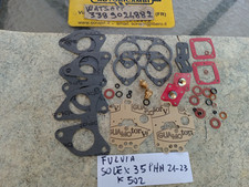 LANCIA  Fulvia - kit GUARNIZIONI per 2 carburatori Solex 35 PHH 21-23- k502