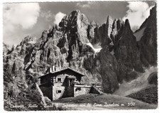 DOLOMITI ROLLE-BAITA SEGANTINI CON CIMA BURELONI-viaggiata 1965 foto GADENZ