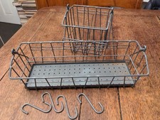 set 2 cestini in metallo da