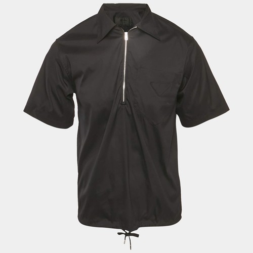 Camicia prada nera cotone - prada,