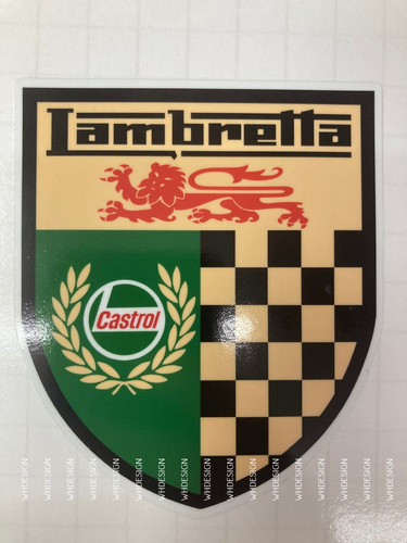 Adesivo castrol lambretta - castrol,