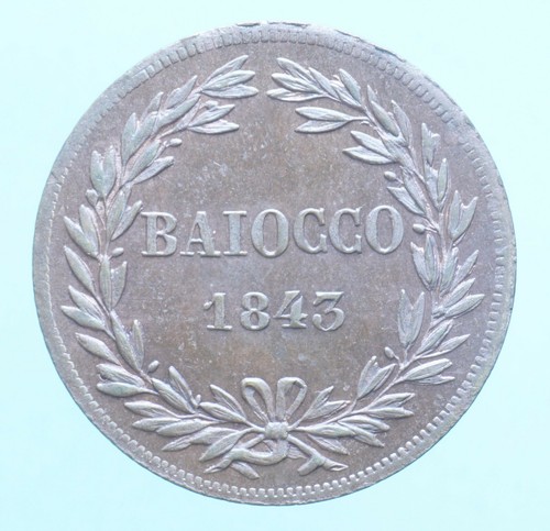 Gregorio xvi baiocco 1843 roma - gregorio,