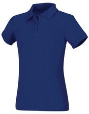 Classroom Uniform Girls Fitted Polo Shirt Style-58582 Red And Royal New!!