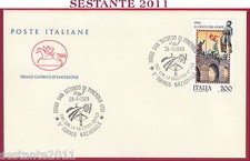 ITALIA FDC CAVALLINO GIOCO PONTE S. SECONDO PINEROLO BALESTRA ANTICA 1989 U211