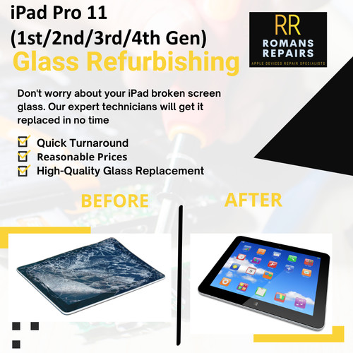 Sostituzione vetro rotto ipad - vetro,