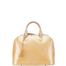 Borsa Louis Vuitton Alma Vernis PM Beige Poudre Brevetto Usata dal Giappone