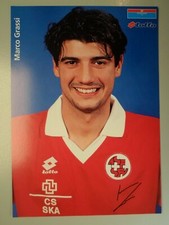 Biglietto autografo Marco Grassi nazionale svizzera