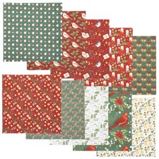  10 Sheets Tessuti Natalizi