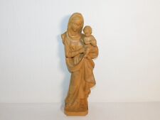 Super Bella Statua In Legno Di Maria Con Bambino Anni '80! Oberammergau!