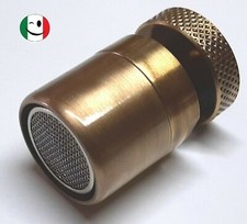 AERATORE OTTONE CON FILTRO ROMPIGETTO F 22x1 CON SNODO BRONZATO - BRONZO