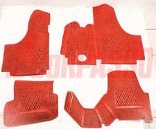RED INTERIOR RUBBER MATS Fiat