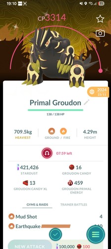 Groudon pokemon lucido con - lucido,