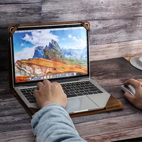 Genuine leather laptop sleeve - laptop,