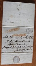 1823 PONTIFICIO lettera CAPRANICA DI PALESTRINA-SASSOFERRATO+AFFRANCATA+6 B-H342